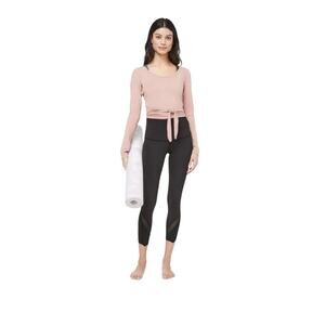 Lululemon Wunder Under Crop High-Rise *Roll Down Scallop Full-On Navy Size 8